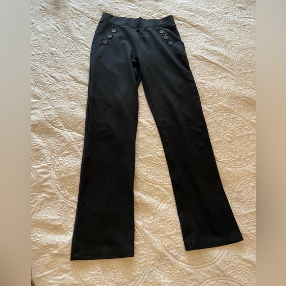 BETABRAND black six button petite pull on pants - Picture 10 of 10